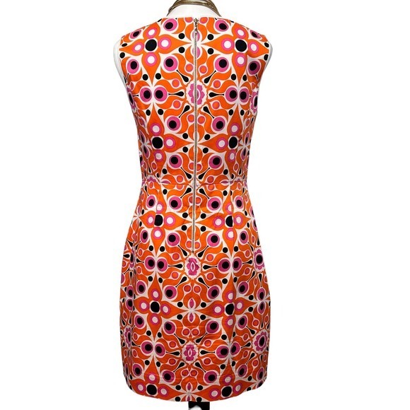 Vibrant Orange Patterned Dress - Picture 7 of 13